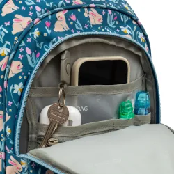Plecak Szkolny Dziewczęcy 3-komorowy Astrabag Niebieski Candy Bunny