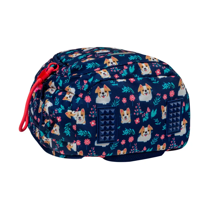 Plecak Szkolny Dziewczęcy 3-komorowy Astrabag Granatowy Dear Puppy