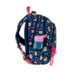 Plecak Szkolny Dziewczęcy 3-komorowy Astrabag Granatowy Dear Puppy