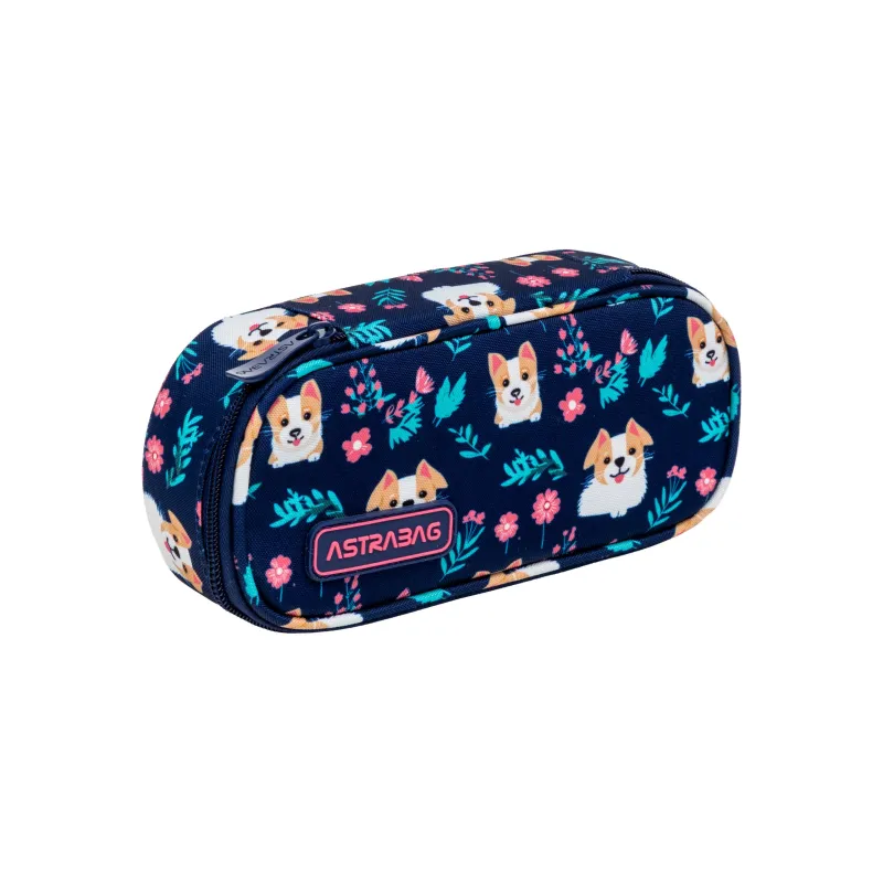 Dziewczęcy Piórnik Szkolny Usztywniany Astrabag DEAR PUPPY