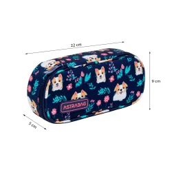 Dziewczęcy Piórnik Szkolny Usztywniany Astrabag DEAR PUPPY