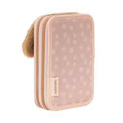 Dziewczęcy Piórnik 2-komorowy z Wyposażeniem Niebieski FLUFFY PUPPY Astra