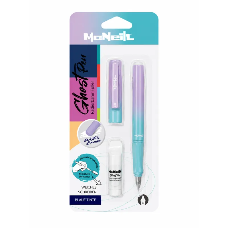 Pióro Wymazywalne McNeill Ghost Gradient Blue Berry + NAWILŻACZ DO PIÓRA