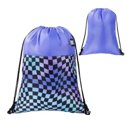 Worek na Obuwie Szkolne St. Right WAVY CHESSBOARD Pastelowy