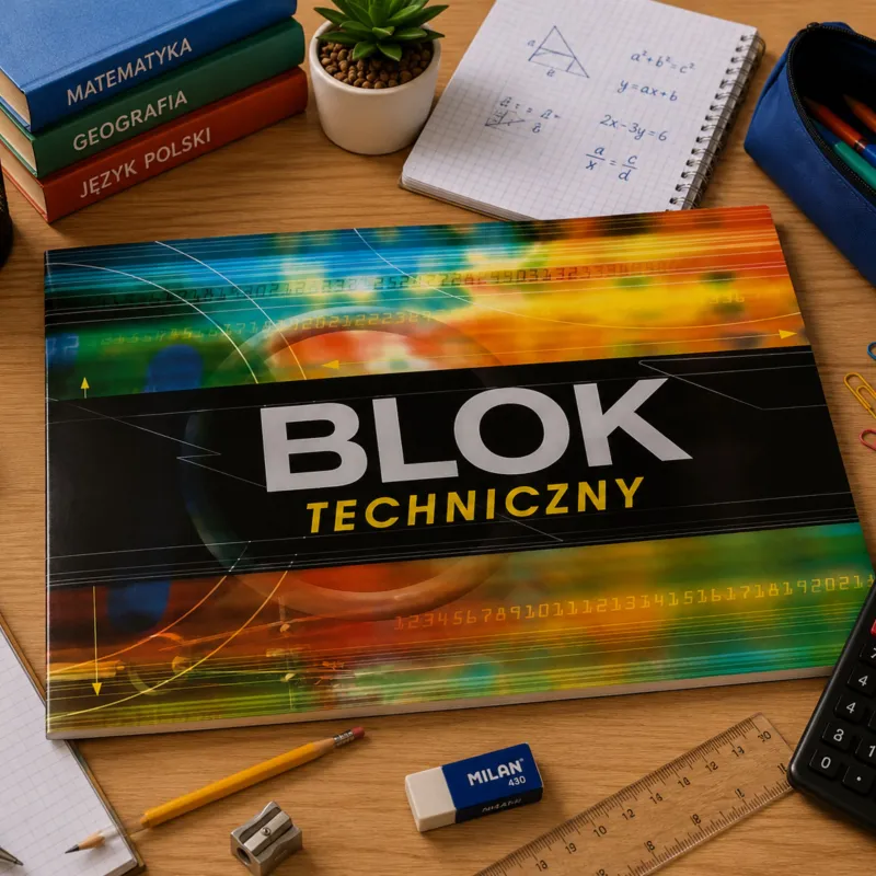 Blok Techniczny z Białymi Kartkami A4 10 Kartek 160 g Kreska