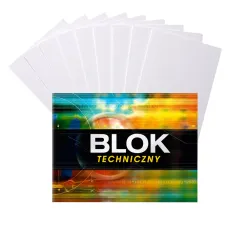 Blok Techniczny z Białymi Kartkami A4 10 Kartek 160 g Kreska