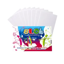 Blok Rysunkowy z Białymi Kartkami A4 20 Kartek 80 g Kreska