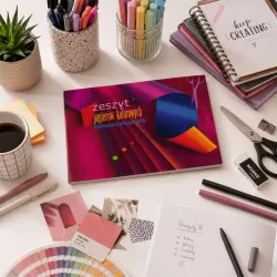 Zeszyt Papierów Kolorowych Samoprzylepnych A4 8 Kartek Kreska