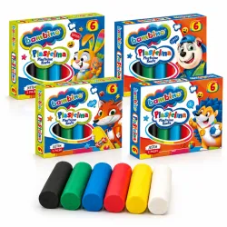 Plastelina Szkolna Bambino 6 kolorów