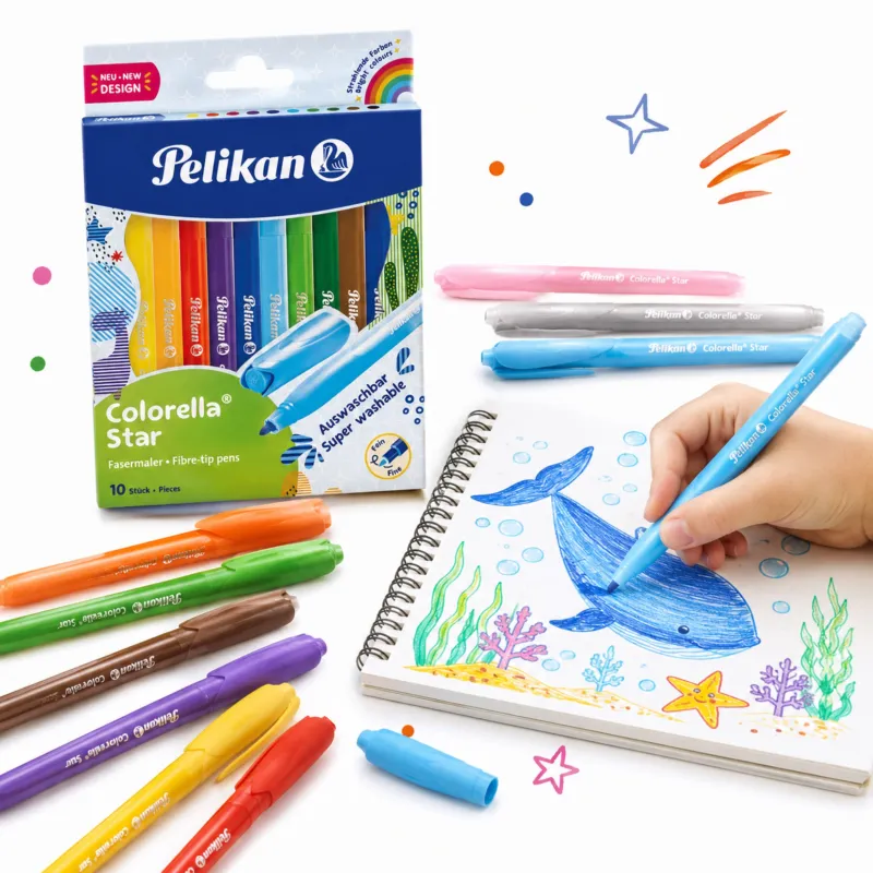 Flamastry Mazaki Pelikan Colorella 10 Kolorów