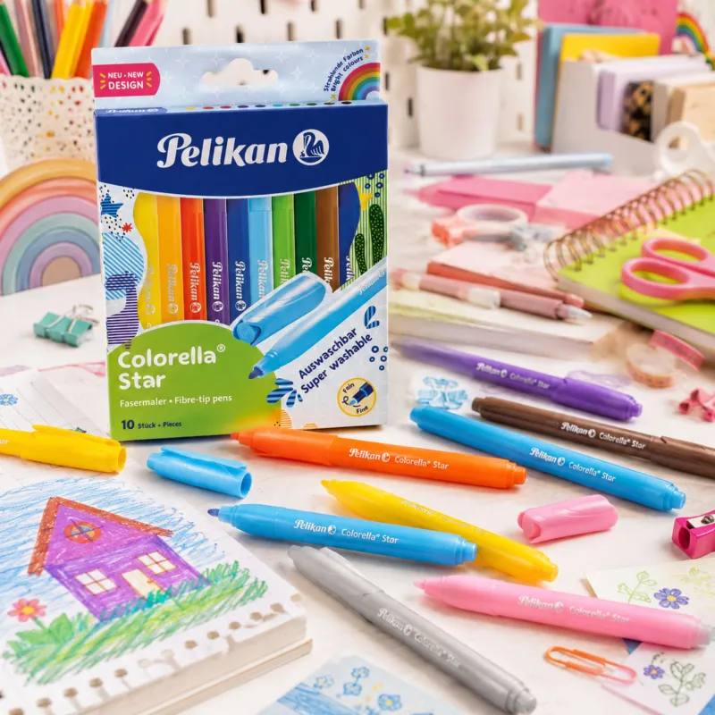 Flamastry Mazaki Pelikan Colorella 10 Kolorów