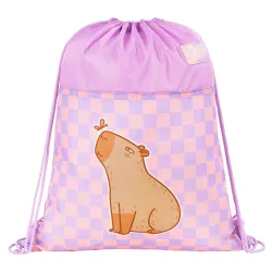 Worek na Obuwie Szkolne St. Right CHILL CAPYBARA Pastelowy