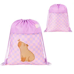 Worek na Obuwie Szkolne St. Right CHILL CAPYBARA Pastelowy